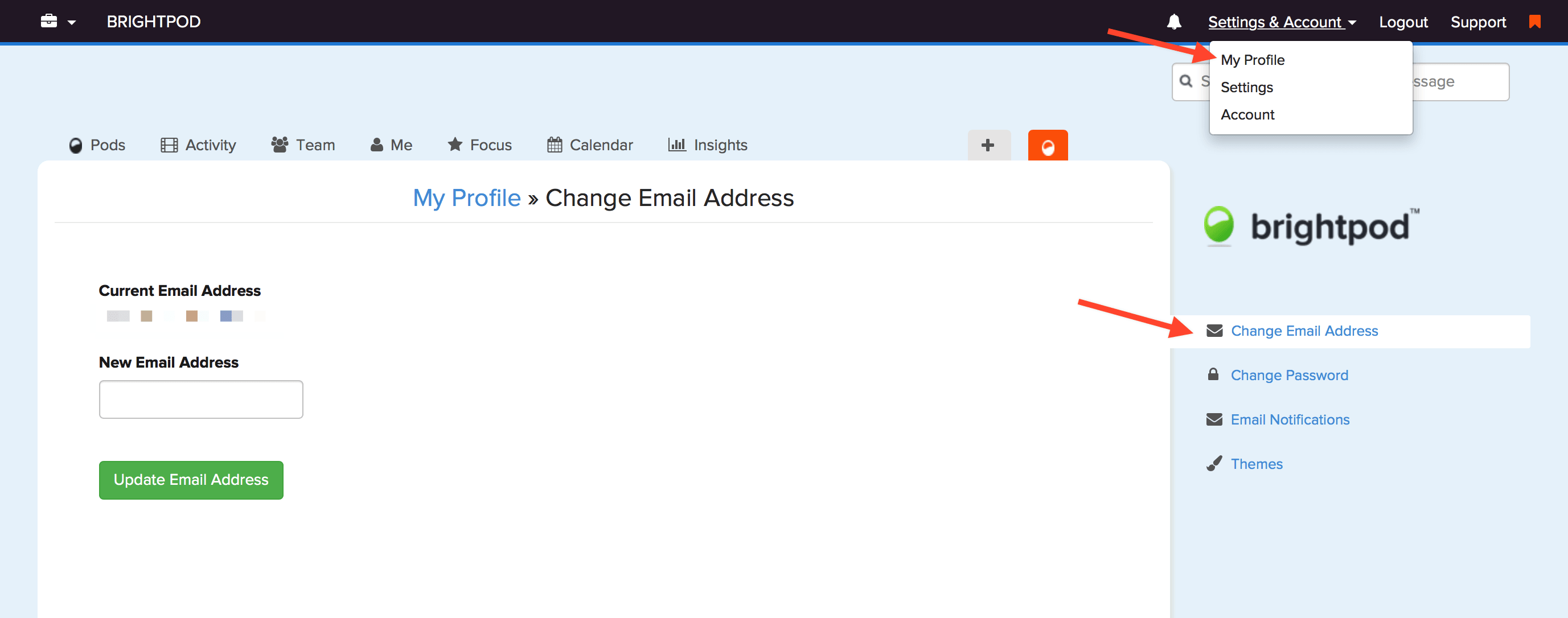 Change your login email or login method – Help Center